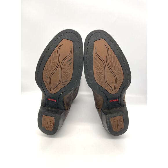 Laredo Maddie Women's Brown Leather Round Toe Cowboy Western Boots Size 7.5 - Picture 6 of 8